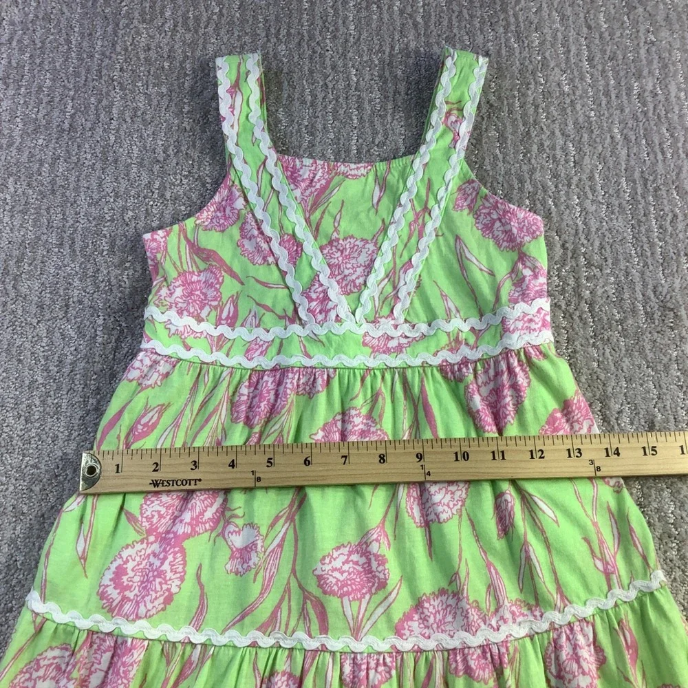 Lilly Pulitzer Girls Mini Pollie Midi Dress Pistachio Macaron Size M 6/7 NWT